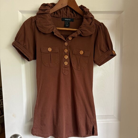 Women's Arden B Brown Top - Picture 1 of 5